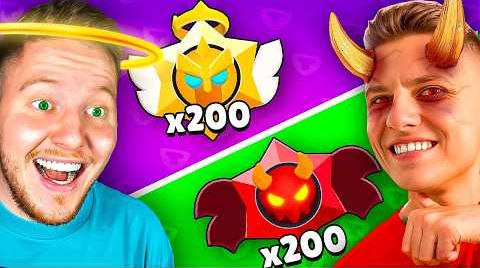 Видео: Битва х400 призов ангелы vs демоны в Brawl Stars...